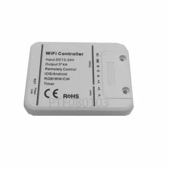 DC12-24V 4A*5CH RGB/WW/CW LED WIFI Controlador de IOS Android Smart Link Temporizador de control de Música controlador rgb,