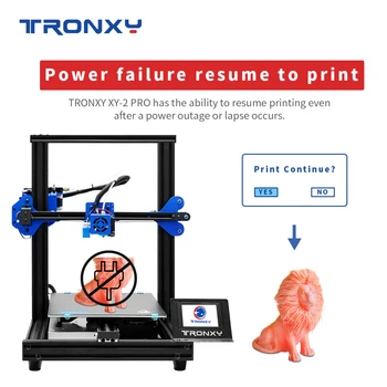 2020 Tronxy XY-2 PRO de la Impresora 3D de montaje Rápido de Full Metal Placa de construcción de Tamaño 255*255mm Reanudar la Impresión después de que el Poder-apagado del Filamento del Sensor