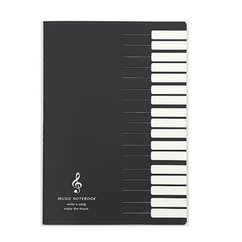 Cinco Líneas De Notas De La Música De Música Portátil Ficha Personal De Evitar Notebook