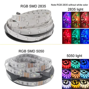 LED Luz de Tira del 15M 10M RGB 5050 SMD2835 12V Cinta Impermeable LED Con el Control Remoto