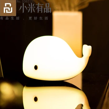 Youpin JISULIFE Lámpara de la Mesita 3D Dolphin Romántico Lámparas de Mesa Para el Dormitorio Cambio de Color de la Luz de la Noche la Decoración del Hogar, Accesorios de Iluminación