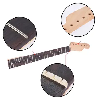 SAN TL Arce Guitarra Eléctrica Cuello de Reemplazo Diapasón de 22 Traste