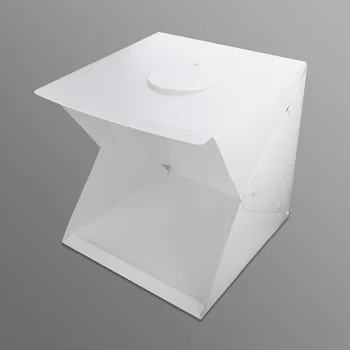 Nuevo de 40 x 40 x 40 cm Mini Plegable Studio Difusa Suave de la Caja de la caja de luz Con LED de Luz de la Fotografía de Fondo de Estudio Fotográfico cuadro