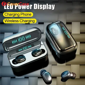 Para Doogee S90 S60 S70 S80 Lite ZTE Axón 9 10 pro Ulefone Potencia de 5 Leagoo Gemelos Bluetooth Auriculares Inalámbricos de Auriculares con Micrófono