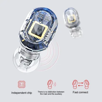 Nuevo Color 309 Bluetooth Mini 5.0 Auricular Inalámbrico Recargable 9D Estéreo Touch En la Oreja los Auriculares Estéreo Con 2200mah de Caja de Carga