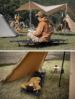 Naturehike al aire libre Plegable Cama plegable Camping Portátil de la Casa de la Pausa del Almuerzo Cama Individual Plegable militar Cama
