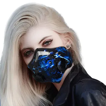 De formación deportiva de la máscara de cara a las pm2.5 filtro de aire de anit smogmotorcycle motorista de la motocicleta airdust reutilizables de la moda de ciclismo de la máscara