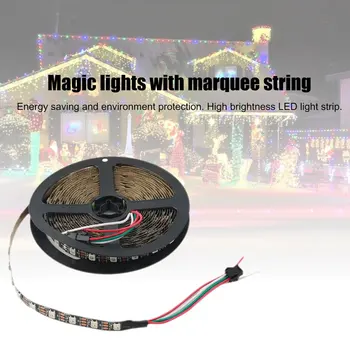 WS2812B 5M 5050 SMD Digital de 300 LED Tira de Luz Direccionable de Color DC5V para la Decoración de la Navidad