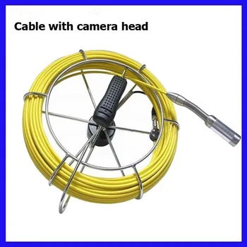 WOPSON inspección de tuberías sistema de cámara 30meter cable de LCD de 9