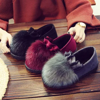 De algodón zapatos de las mujeres de invierno al aire libre de los zapatos de las mujeres, además de zapatos de terciopelo caliente de las mujeres botas casual guisantes zapatos estudiante de la felpa de zapatos