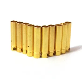 10pair 5 mm, 5.5 mm, 6 mm 6.5 mm 8 mm chapado en Oro de la Bala Enchufe de Corriente Alta de Plátano Conector para RC Lipo