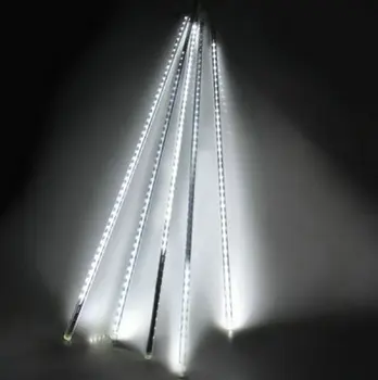 10Tube Cadena 50cm 2835SMD 520LED lluvia de Meteoros de la Lluvia de Luz Parte de la Lámpara en cascada lámpara de flash de Navidad de Navidad de Jardín Decoración del árbol