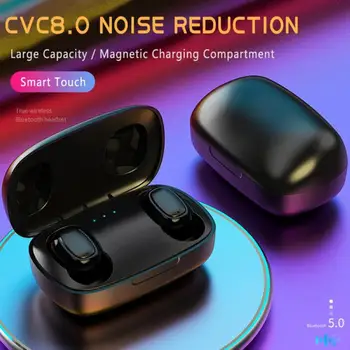 T10 TWS 5.0 Bluetooth Impermeable Estéreo Inalámbrico de Deportes Auriculares para Teléfonos
