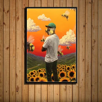 Póster Imprime Tyler el Creador de la Flor Chico IGOR Música Rap Álbum de la Estrella de Arte de Pintura en tela, las Imágenes de la Pared de la Sala de Decoración para el Hogar