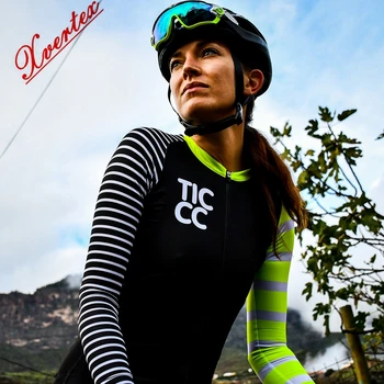 Equipo de Ticcc ropa ciclismo 2020 la Primavera y el Otoño suave de secado rápido de manga larga jersey de ciclismo mujeres MTB al aire libre de la bicicleta tops