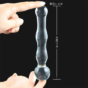 CandiWay consolador de cristal Puro de vidrio pyrex debido dong pene de cristal Anal butt plug de juguetes Sexuales, productos para Adultos para las mujeres de los hombres de la masturbación
