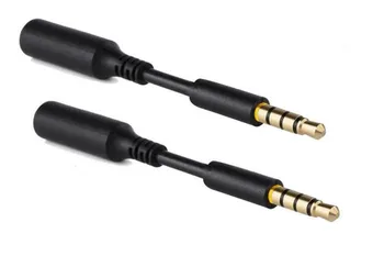 100pcs 3.5 mm Macho a 3.5 mm Hembra Cable de Extensión para Auriculares Jack de Audio Extender el Adaptador para el iPhone 6, 6Plus y Otros Smartphones