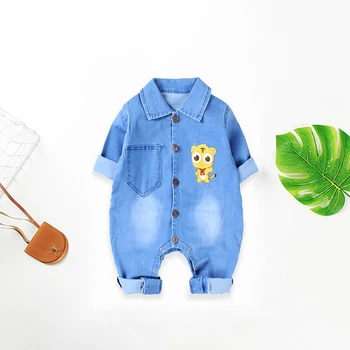 Bebé Peleles Nuevo Otoño/Primavera de Algodón ropa de bebé de las niñas de bebé de manga Larga Mameluco bebé mono de Moda