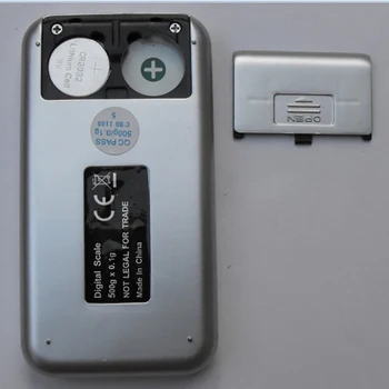 Mini Digital Pocket Escala de 100/200/500g Teléfono Báscula Electrónica con Acero Inoxidable de Plataforma de Pesaje Pantalla LCD con Retroiluminación