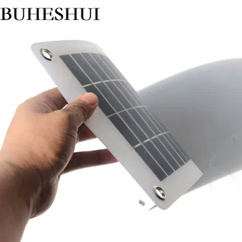 BUHESHUI 10W 12V 18V Semi-flexible de Silicio Policristalino Panel Solar de la célula DC del Módulo De 12vol de BRICOLAJE de la Batería adaptador de teléfono de kit de