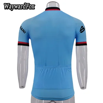 Caliente blanco y azul jersey de ciclismo 2018 equipo de pro retro Clásico italiano de los hombres de manga Corta ciclismo ropa Maillot de Ciclismo
