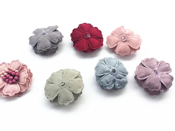 5pcs/lote de parches de flores para la ropa DIY coser los parches florales Bordados apliques de flores para la boda vestidos de sombrero de bolsas