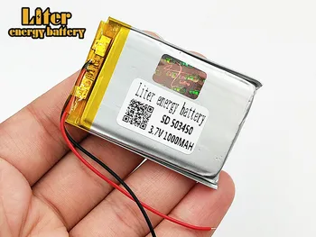 Polímero de Litio Recargable de la batería de 1000 mAh Li-ion batería Lipo 3.7 V 503450 053450 para el teléfono inteligente DVD mp3 mp4 de la Lámpara Led de la cámara