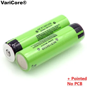3PCS/lot VariCore nueva NCR18650B 3.7 v 3400 mAh 18650 batería de Litio Recargable de la Batería con la Punta(Sin PCB) baterías