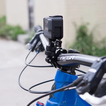 360 de la Bicicleta del Manillar Giratorio de Montaje de GoPro el Deporte de la Bici de la Cámara soporte de Montaje Adaptador de Soporte para la Go pro de Xiaomi Virb MTB Bicicleta de Carretera
