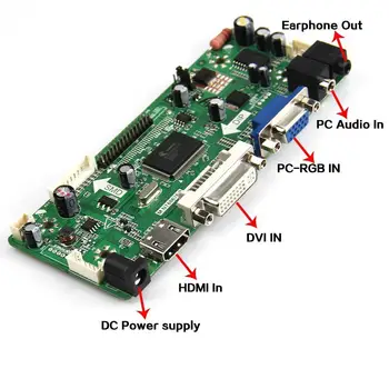 M. NT68676 LCD/LED Controlador de la controladora de la Junta Para LP156WH3(TL)(A2) (HDMI+VGA+DVI+Audio)1366*768
