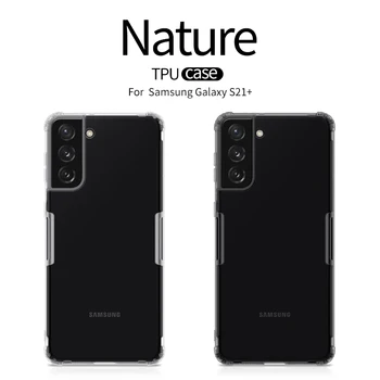 NILLKIN Caso Para Samsung Galaxy S21+ S21 Además de la cubierta de Fino Transparente de Silicona Suave Cubierta Posterior a prueba de Golpes Anti-golpe de Teléfono de la Bolsa de Caso