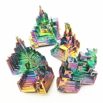 El arco iris de cristal brillante geode elemento del peso de Bi Mineral natural de la colección de gemas