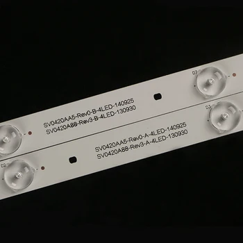 Nuevo 10 PCS/set de la retroiluminación LED de la tira para Panasonic TX-42AS500E TX-42A400B 42LRU70 SV0420A88_Rev3_B SV0420A88_Rev3_A_4LED_130930