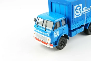 Kid Modelo de Juguetes para Niños Escala 1/43 Rusia MA3-5146 Camión HAW Clásico de Rusia Camioneta Azul Contenedor de Camión Camión de Simulación de Vehículo