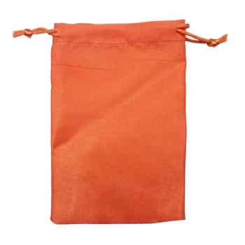 (50pcs)Blanco 8*10 cm/3*4 de satén suave cordón de la bolsa de embalaje de regalo de boda de satén bolsa de personalizar el tamaño y el logotipo de