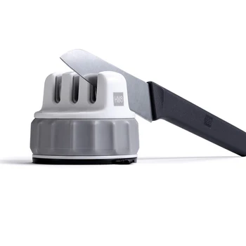 Mini Afilador de cuchillos de Una sola mano Afilado Super Succión de Cocina Afilador de herramientas Muela Para Uso en el Hogar Inteligente