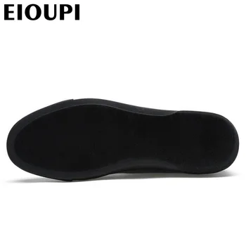 EIOUPI de calidad superior nuevo diseño genuino real cuero para hombre de la moda casual de negocios zapato transpirable hombres zapatos lh1003