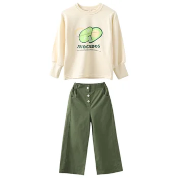 ZWY520 los Niños Ropa de Otoño Invierno de las Niñas de Bebé Ropa de Conjunto camiseta + Pantalones Trajes de Niños Chándal Para Niñas Traje de 1-10 Años