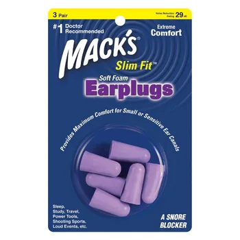 Caliente de la Venta de Mack insonorizadas tapones para los oídos de reducción de ruido tapones anti-ruido anti ronquido de la máscara de ojo de espuma de silicona