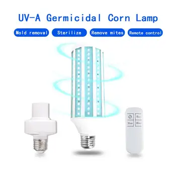 60W UV Germicida de la Lámpara E27 Ultravioleta UVC Maíz de la Luz de Bulbo de la Desinfección de la Lámpara de Esterilización LED de las Luces de la Casa de Aire Limpio de Matar a los Ácaros