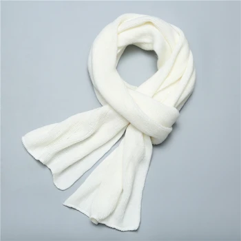 2020 las nuevas mujeres de la bufanda de punto bufandas de cachemira invierno chales sólida a largo tamaño de los hombres muffer señora pañuelo foulard