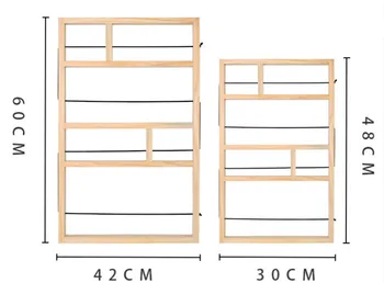 Habitación sencilla Repisa de Múltiples capas de Madera de Almacenamiento en Rack de Almacenamiento de Oficina Libros de Decoración Práctica