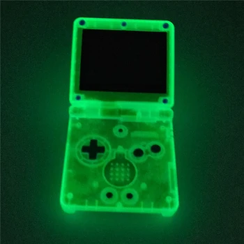 NUEVO Color GITD Brillan en la Oscuridad de color Verde Claro Para Nintendo GameBoy Advance SP Shell Para GBA SP de la consola de Vivienda de la Cubierta de la caja