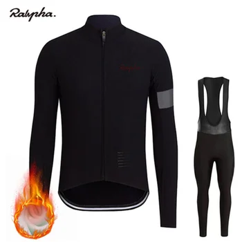Bicicleta de los Hombres de Invierno de ciclismo Jersey conjunto de ropa ciclismo bicicleta bicicleta de carretera de manga Larga ropa de abrigo Triatlón traje de montar kit de 2020