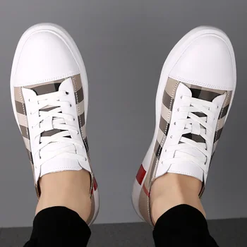 LLUUMIU zapatos de las mujeres de lujo de la marca Transpirable Skateboard Zapatos de mujer Zapatillas de deporte de Moda de Alta Calidad Casual de Cuero de las mujeres de tendencia de 2020