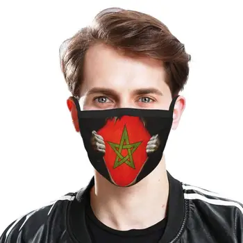 Nikki Marca Marruecos Estilo De Pm2.5 Anti Del Polvo De Bricolaje Reutilizables De La Máscara De La Cara Marruecos Marruecos Diseño De Marruecos Estilo De La Bandera De Marruecos Amor