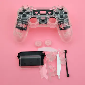 YuXi Para Sony Playstation 4 PS4 Dualshock 4 Versión Antigua Gamepad Controlador Transparente Clara Frente a la Vivienda de nuevo Caso de Shell Cubierta