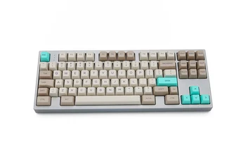 SA perfil Dye Sub Keycap Conjunto plástico PBT retro beige para mecánico de teclado de color beige gris cian gh60 xd64 xd84 xd96 87 104