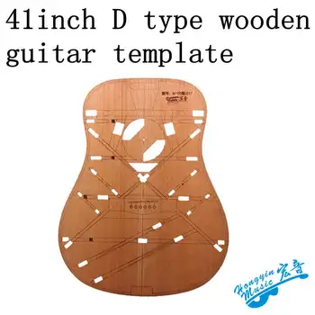 41 pulgadas de tipo D de la guitarra acústica de madera de la plantilla de Guitarra hacer el molde de la herramienta contorno agujero de sonido de la posición del haz mapa