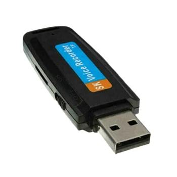 Nuevos U-Disco Digital o de la Grabadora de Voz de la Pluma del Cargador de la Unidad Flash USB de Hasta 32GB Mini SD TF de Alta Calidad